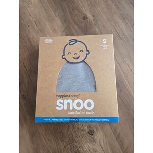 Happiest Baby SNOO Comforter Sack Organic Cotton Swaddle Grey Small 0-2 Mths NEW